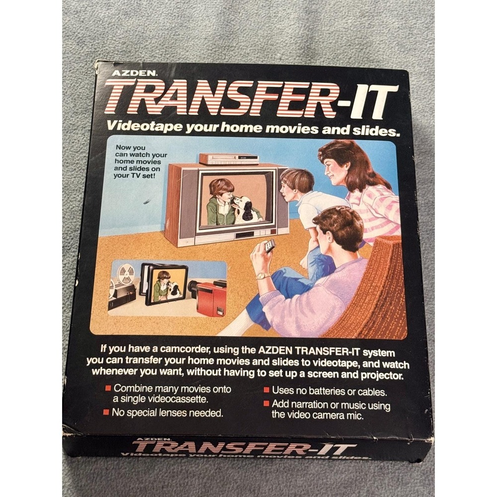 Azden‎ Transfer-It Vintage 8mm Film 35mm Slide to Videotape Converter System